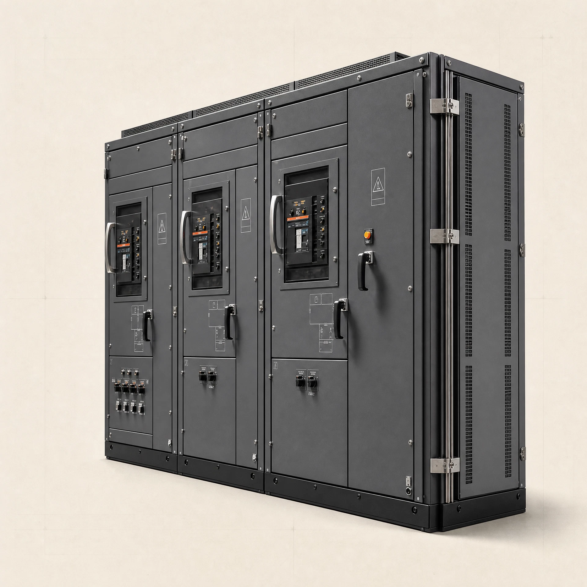 HT switchboard lineup at an MMOS project site